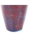 Terracotta Decorative Vase 59 cm Brown and Blue DOJRAN_850616