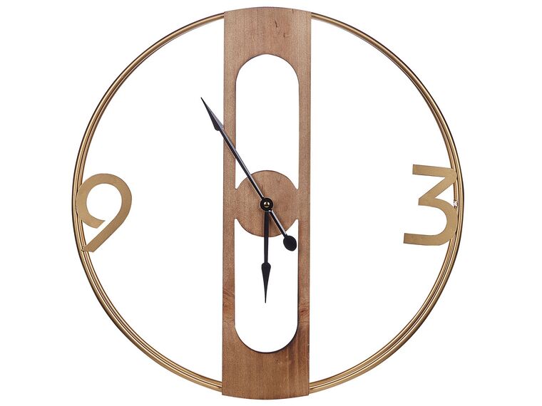 Zegar ścienny ø 50 cm jasne drewno MULHOUSE_795764