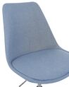 Fabric Armless Desk Chair Light Blue DAKOTA_868428
