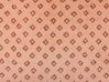 Set of 2 Velvet Cushions Diamond Pattern 45 x 45 cm Pink RHODOCOMA_838478