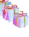 Set of 3 LED Decorations Christmas Gifts 25 cm Multicolour CAPELLA_887173