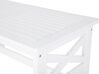 Záhradný stôl z akáciového dreva 100 x 55 cm biely BALTIC_701292