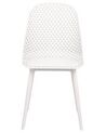 Set of 4 Dining Chairs White EMORY_876546