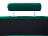 Sofa półokrągła 7-osobowa modułowa welurowa zielona ROTUNDE_793587