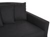 3 Seater Fabric Sofa Black GILJA_792585