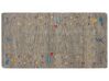 Gabbeh Teppich Wolle grau 80 x 150 cm Hochflor SEYMEN_856062