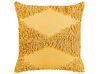 Set of 2 Tufted Cotton Cushions 45 x 45 cm Yellow RHOEO_840132