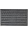 Doormat Geometric Pattern Natural and Black TANDYKUL_905634