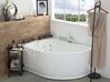 Whirlpool Badewanne weiss Eckmodell mit LED rechts 160 x 113 cm PARADISO_680854