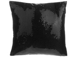 Koristetyyny paljeteilla musta 45x45 cm