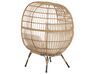 PE Rattan Basket Chair Natural VEROLI_807054