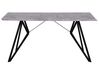 Jedálenský stôl s betónovým efektom 160 x 90 cm sivá/čierna BUSCOT_755598
