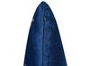 Conjunto de 2 almofadas decorativas em veludo azul marinho 45 x 45 cm YUZURI_857851