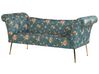 Chaise Lounge Floral Pattern Blue NANTILLY_782144