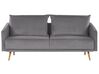 Velvet Sofa Set Grey MAURA_789163