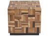 Mesa de centro de madera de teca oscura 45 x 45 cm GAMETI_704544