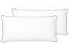 Set of 2 Microfibre Bed High Profile Pillows 40 x 80 cm PELISTER_897891