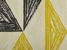 Teppich grau-gelb-mintgrün Dreieckmuster 140 x 200 cm KALEN  _796387