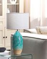 Ceramic Table Lamp Turquoise ATABA_822408