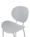 Conjunto de 2 sillas de bar gris claro SHONTO_886211