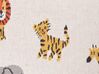 Plaid enfant avec motif animaux en coton multicolore 130 x 170 cm SAMEO_905367