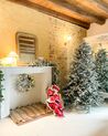 Weihnachtsgirlande weiß mit LED-Beleuchtung Schnee bedeckt 180 cm WHITEHORN_901524