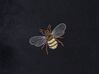 2 welurowe poduszki dekoracyjne motyw pszczół 45 x 45 cm czarne TALINUM _857892