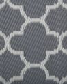 Udendørs tæppe grå/hvid polypropylen 90 x 180 cm SURAT_729916