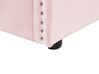 Cama con somier de terciopelo rosa 90 x 200 cm TROYES_837096