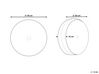Okrúhly zamatový vankúš so záhybmi ⌀ 40 cm sivý UDALA_854724