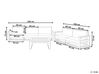 Lounge Set 3-teilig zertifiziertes Akazienholz hellbraun 5-Sitzer modular Auflagen taupe TIMOR II_905729