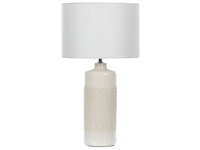 Ceramic Table Lamp White ANSEBA_822612