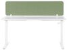 Skrivebordsskærm 130 x 40 cm grøn WALLY_853135
