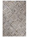 Teppich Kuhfell beige-grau 140 x 200 cm geometrisches Muster Kurzflor TEKIR_764777
