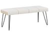 Faux Leather Bedroom Bench White BETIN_789037