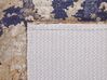 Teppich mehrfarbig 140 x 200 cm abstraktes Muster Kurzflor KULP_817406