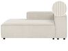 Right Hand Jumbo Cord Chaise Lounge Off-White APRICA_907550