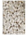 Vloerkleed patchwork grijs/bruin 140 x 200 cm BANAZ_851055