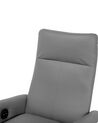 Faux Leather Recliner Chair Grey PRIME_709183