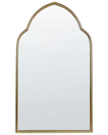 Nástěnné kovové zrcadlo 54 x 100 cm zlaté ACONCHI