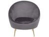Velvet Accent Chair Grey LANGA_747290