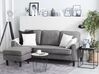 3 Seater Fabric Sofa with Ottoman Light Grey AVESTA_741989