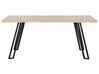 Jedálenský stôl 180 x 90 cm svetlé drevo/čierna GRAHAM_755617