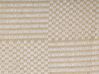 Teppich beige 80 x 150 cm Kurzflor zweiseitig ADABAG_807440