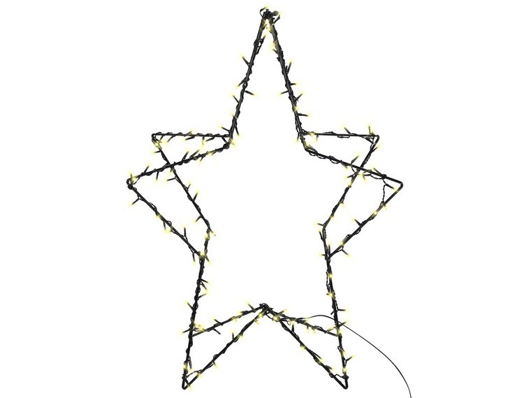 Outdoor Weihnachtsbeleuchtung LED schwarz Sternform 80 cm KERSILO_812559