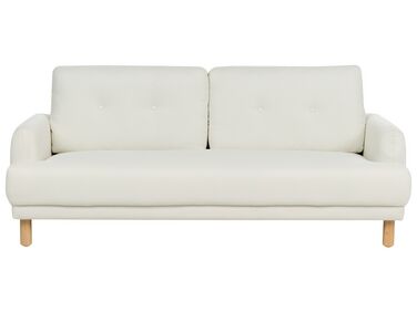 3 Seater Fabric Sofa Off-White TUVE