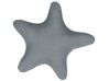 Dekokissen grau Sternenform 40 x 40 cm BHOPAL_790716