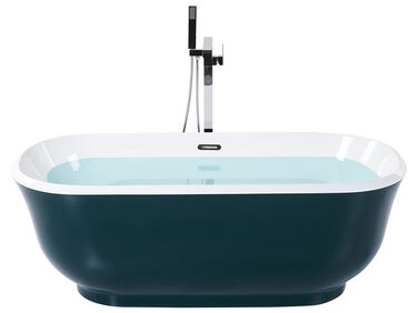 Banheira autónoma em acrílico azul esverdeado 170 x 77 cm TESORO