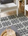 Outdoor Teppich schwarz / weiß 120 x 180 cm geometrisches Muster NELLUR_786134