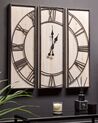 Reloj de pared de madera de abeto clara/negro 75 x 75 cm COATLAN_796938